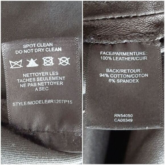 ROBERT RODRIGUEZ / Genuine Leather Legging Pull-On Pants Ankle Zip Black 2 Flaw - Picture 16 of 16